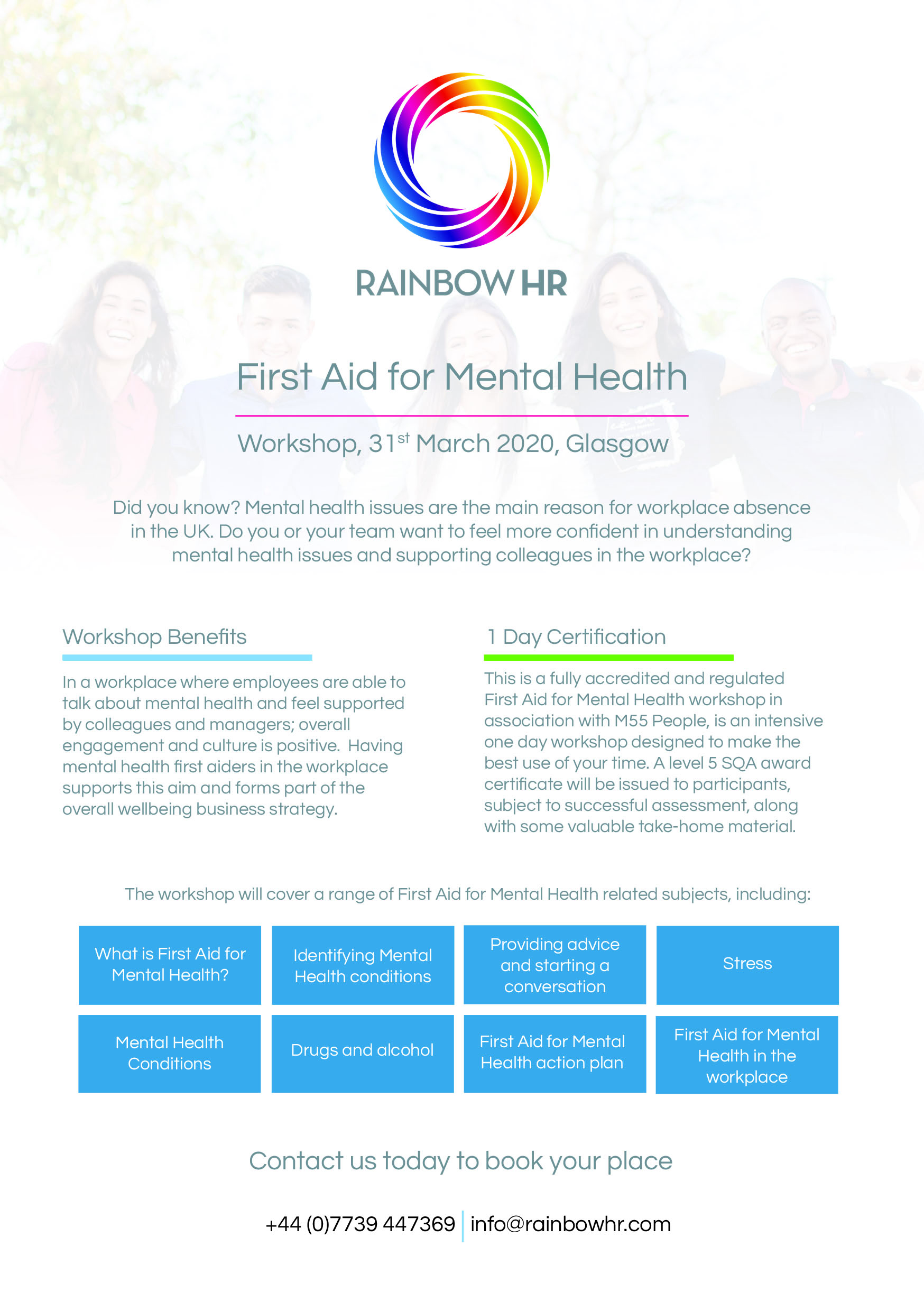 First Aid for Mental Health Workshop