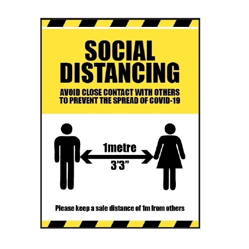 Covid19 Social Distance Sign